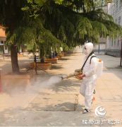 上蔡县五龙镇：专业消杀保障校园安全