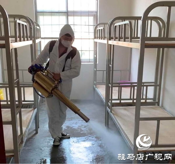 上蔡县五龙镇：专业消杀保障校园安全