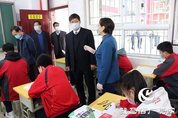 驻马店市的初三年级今日返校复学多措并举筑牢安全防线