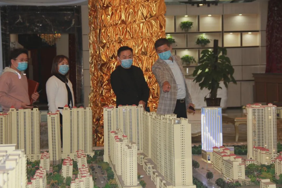 深圳时空科技有限公司对驻马店星公馆·天幕工地观摩考察