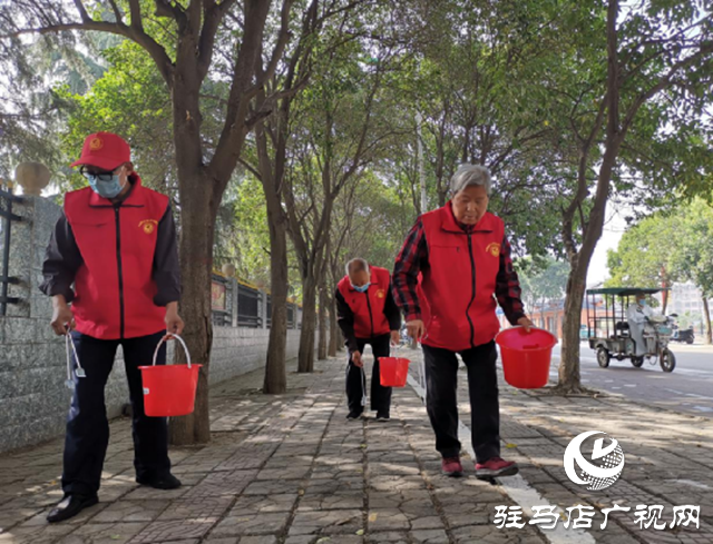 平舆县老干部争做文明城市创建的践行者