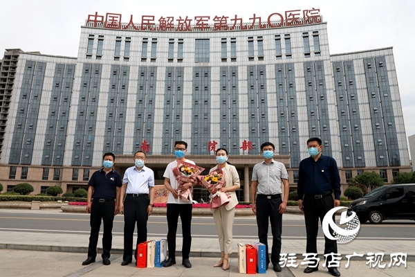 黄淮学院校友会联合黄淮学院医学院看望慰问五位抗疫一线校友