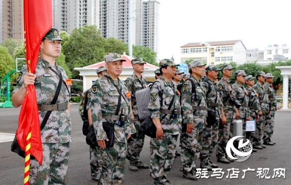 省军区考评组到驿城区检查民兵综合建设工作