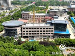 驻马店工人文化宫改扩建工程施工正酣 预计10月份向公众开放