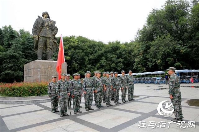 驻马店市驿城区民兵无人机侦察救援排接受革命军史教育