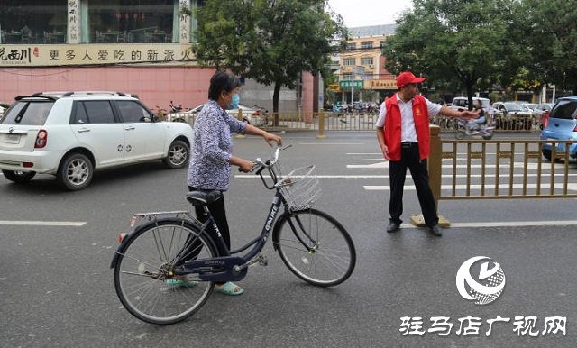 平舆县古槐街道：扎实做好路岗值班 全员上阵参与创建