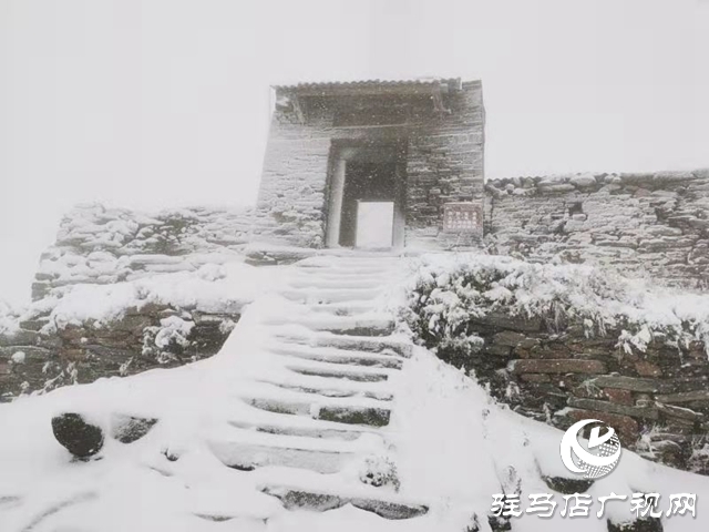驻马店2020年第一场雪“到货” 老乐山银装素裹犹如仙境