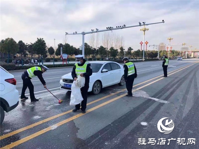 驻马店市示范区交警大队全力以赴保障元旦期间道路交通安全