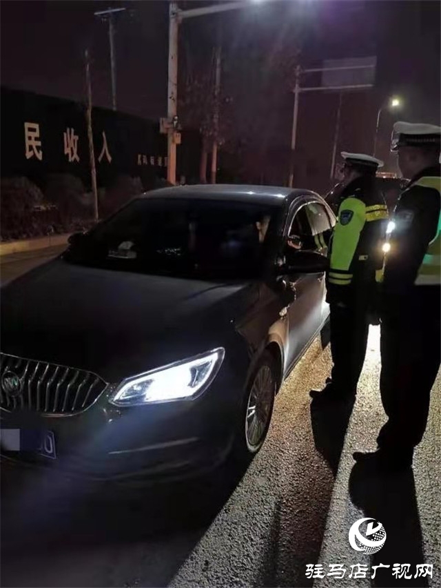 正阳交警持续开展酒驾夜查集中统一行动