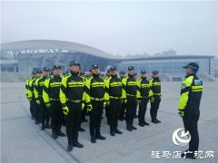 驻马店市公安局交警支队摩托机动大队掀起冬季大练兵热潮