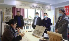 驿城区委常委、宣传部长张德武调研文化工作