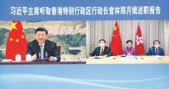 习近平听取林郑月娥述职报告