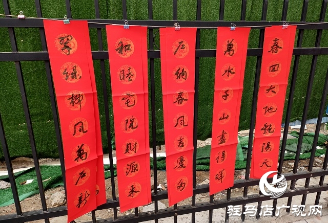 驻马店：义写春联送祝福 浓浓墨香迎新春