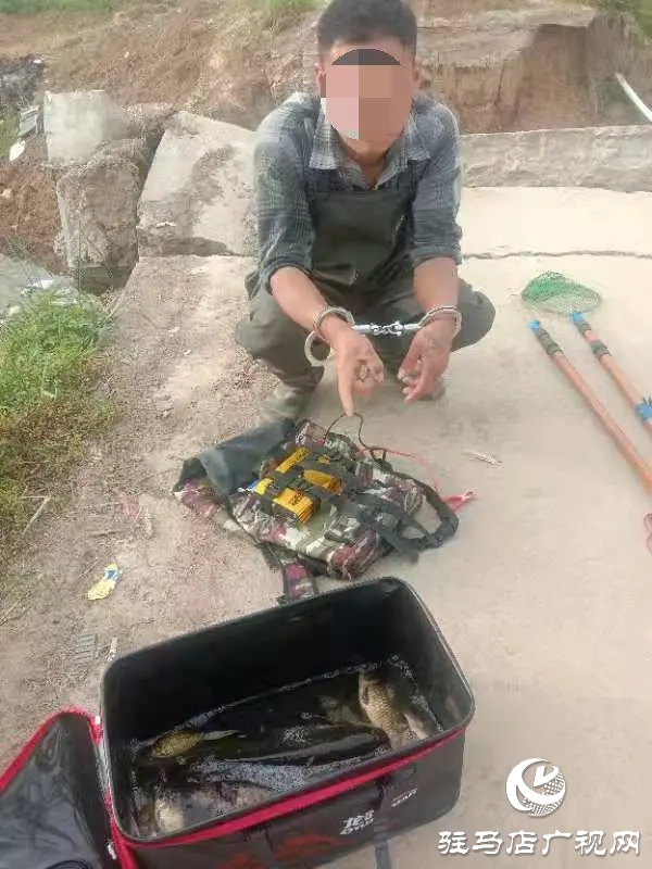 平舆民警走访途中抓获非法捕捞水产品嫌疑人