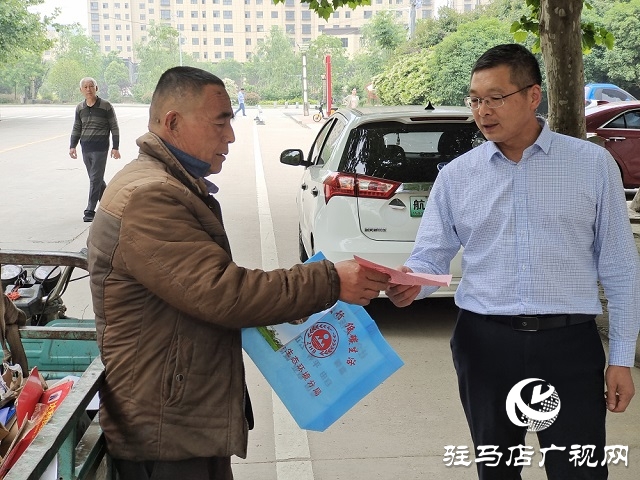 平舆县人防办开展防灾减灾宣传活动