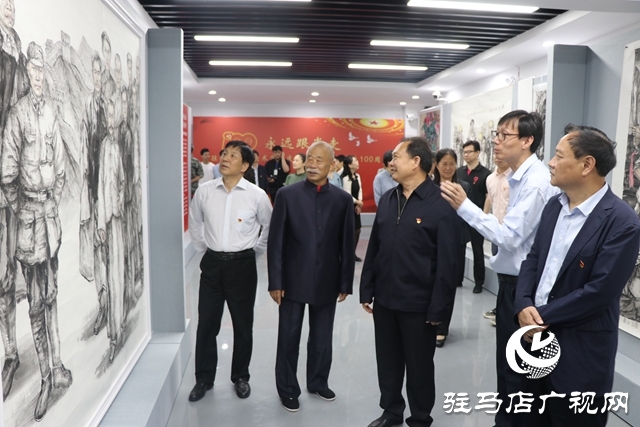 驻马店职业技术学院举办庆祝建党100周年书画作品展