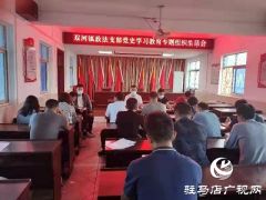 确山县双河镇召开党史学习教育专题组织生活会
