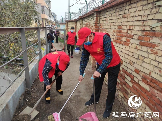 驻马店：热心老人义务劳动助力创文