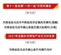 全国名单！驻马店这些村镇上榜