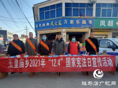 平舆县玉皇庙乡开展国家宪法日宣传活动