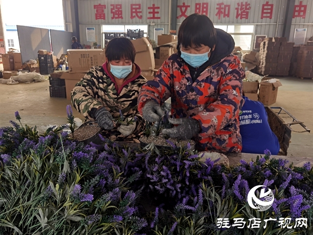 河南驻马店：仿真花成农民致富花
