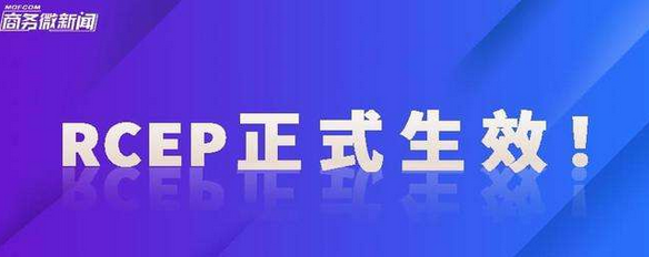 《区域全面经济伙伴关系协定》（RCEP） 于2022年1月1日正式生效