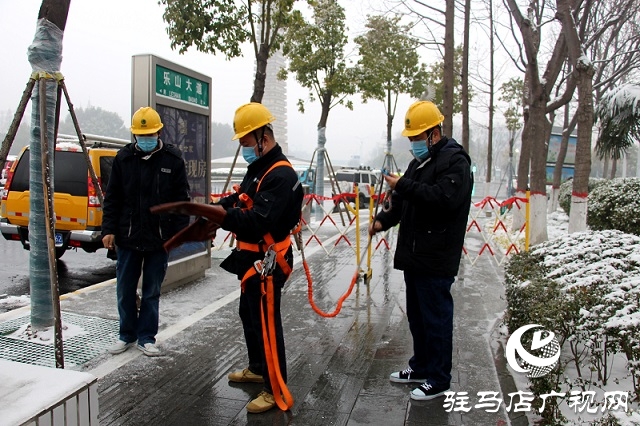 驻马店供电公司积极应对雨雪天气 确保春节安全供电