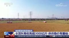 国家粮食和物资储备局：全国秋粮收购超3000亿斤