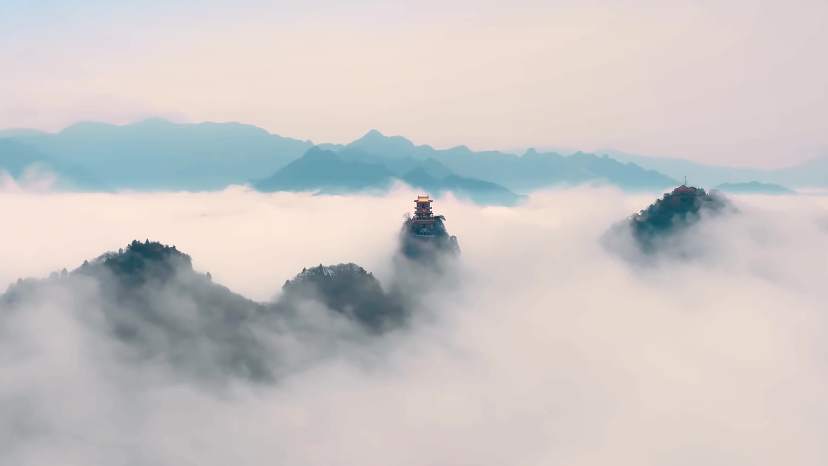 好美！秦岭终南山云海仙境氛围感拉满