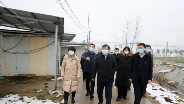 鲍常勇到泌阳县调研低温雨雪冰冻天气防范应对工作