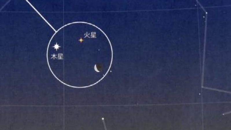 双星伴月及月掩金星天象下周亮相天宇