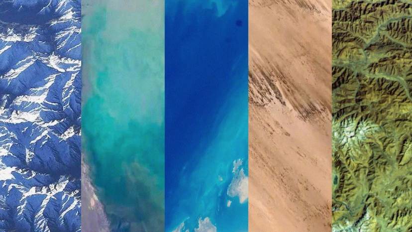 空间站俯瞰地球有几种颜色？每一帧都像科幻大片