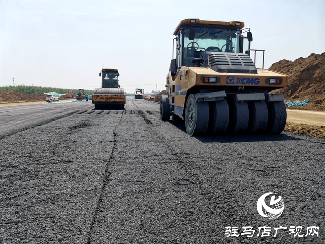 省道328遂平县城至嵖岈山段改建工程项目建设如火如荼