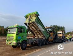 省道328遂平县城至嵖岈山段改建工程项目建设如火如荼