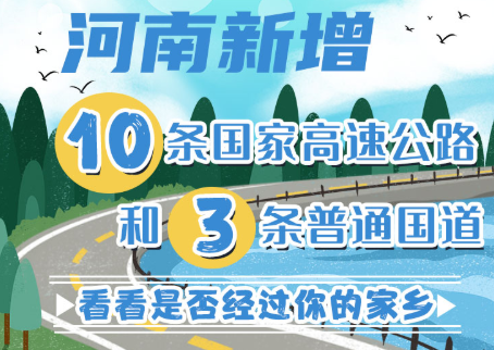 河南新增13条G字头公路，看看是否经过你的家乡