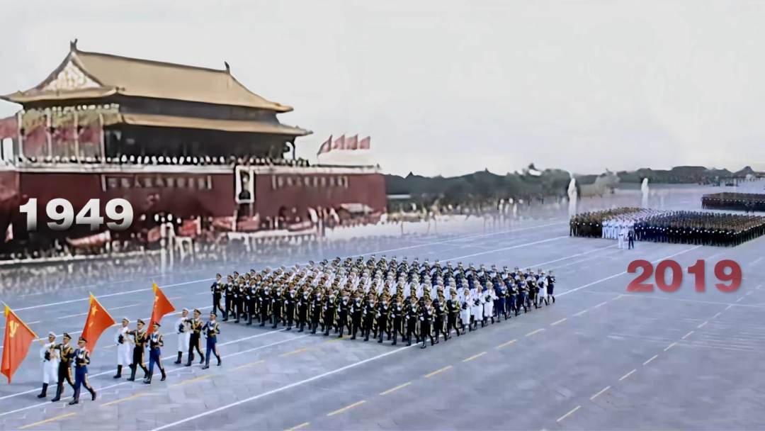 超震撼！AI修复阅兵画面，人民军队这样走来