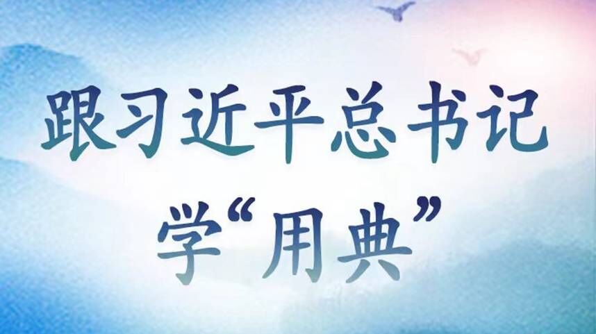 跟习近平总书记学“用典”
