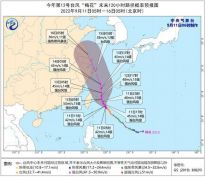 “梅花”加强为强台风级 可能于15日登陆或擦过浙江沿海