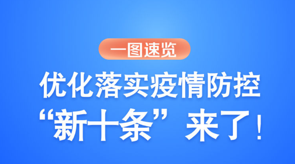 一图速览｜优化落实疫情防控 “新十条”来了！