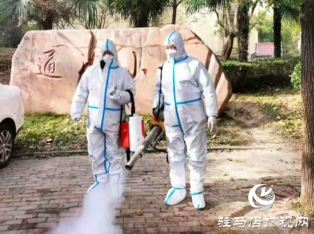 驻马店市金河办事处携手骏驰救援队联合开展防疫消毒公益活动