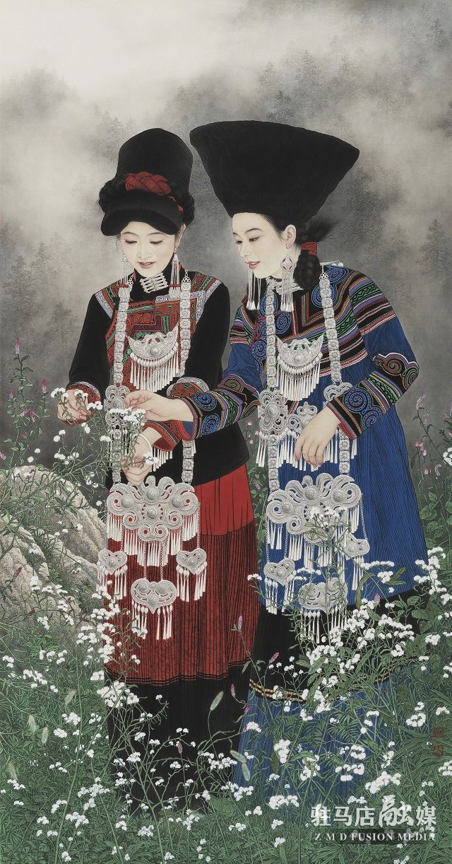 青山平野烟光薄  2021  162cm×84cm  绢本.jpg