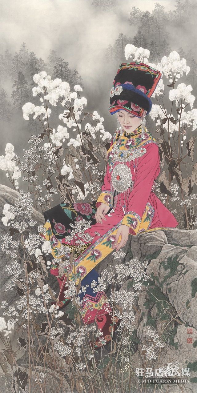 忆当初  144cmx73cm  2021年 绢本.jpg