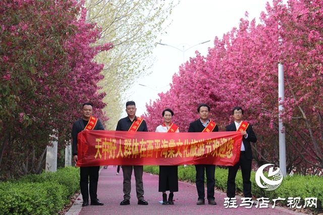 西平县百万株海棠花开迎客来