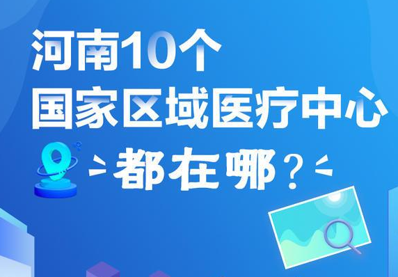 河南10个国家区域医疗中心都在哪？
