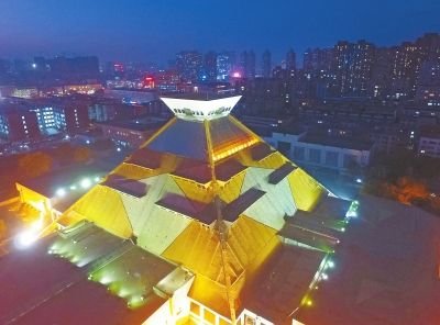 河南博物院首次夜间开放受热捧