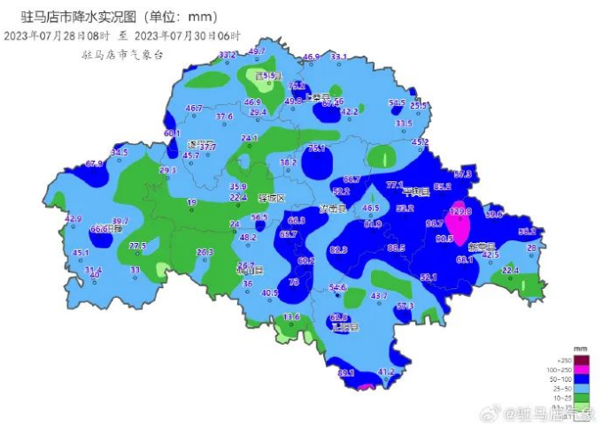 河南多地有暴雨！截至今天早晨，驻马店哪里下得最大？最新预报……