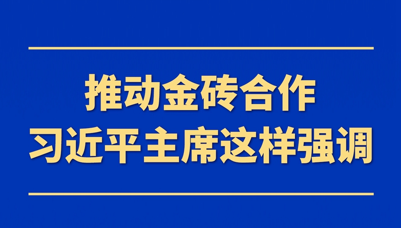 推动金砖合作，习近平主席这样强调