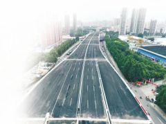 工程量已完成96.1% 就剩点“小尾巴”的彩虹桥国庆将通车