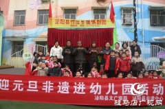 泌阳县开展迎元旦“非遗”进校园活动