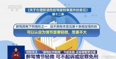 “醉驾处罚新规”正式实施，15种情形从重处理